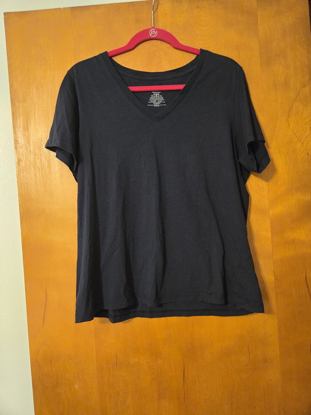 Bombas Pima Cotton Navy Blue V-Neck T- Shirt Size L